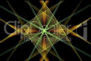 Fractal image: glowing colored arrows.