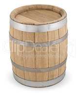 Oak wooden barrel