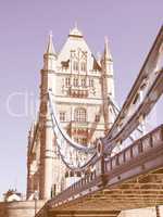 Tower Bridge London vintage