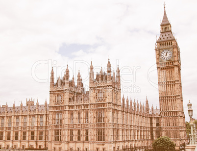 Houses of Parliament vintage