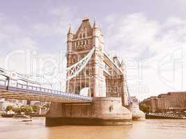 Tower Bridge, London vintage