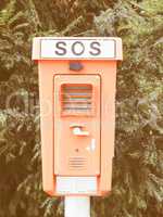 An SOS sign vintage