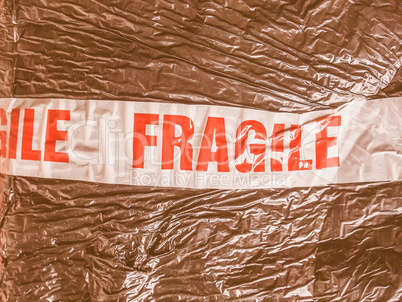 Fragile sign vintage