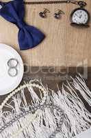Male and female wedding accessories
