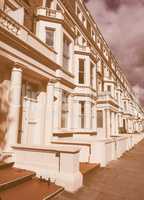 Terraced Houses in London vintage