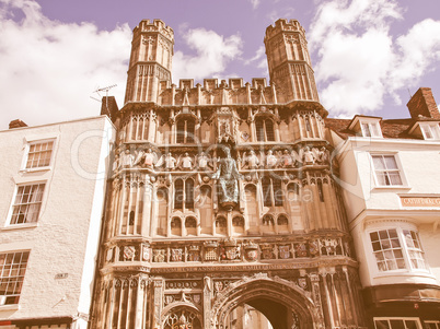 St Augustine Gate in Canterbury vintage