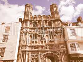 St Augustine Gate in Canterbury vintage