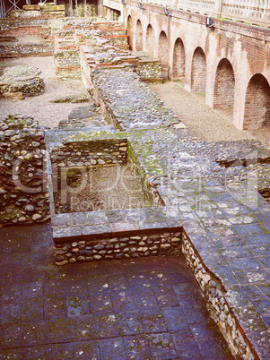 Retro look Roman Theatre Turin