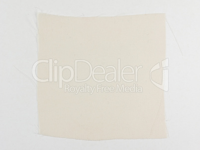 White fabric sample