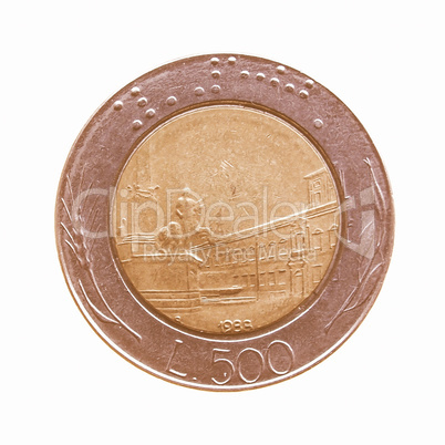 Coin isolated vintage