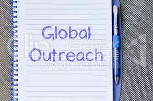 Global outreach write on notebook