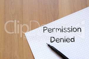 Permission denied write on notebook