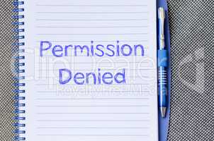 Permission denied write on notebook