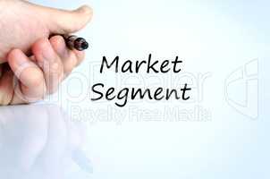 Market segment text concept