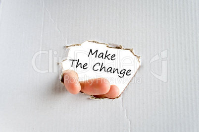 Make the change text concept