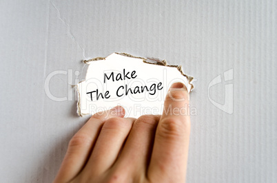Make the change text concept