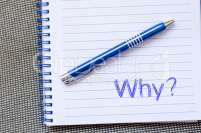 Why write on notebook