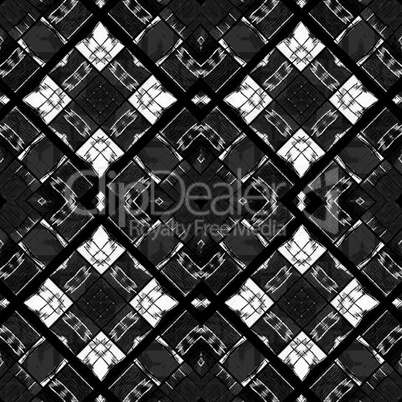 Black and White Check Seamless Pattern