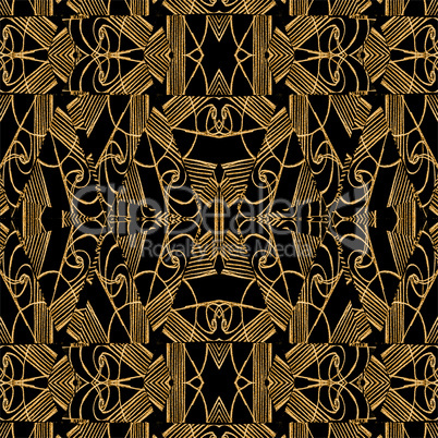 Modern Arabesque Seamless Textile Pattern