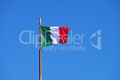 Italien Flagge - italian flag in wind