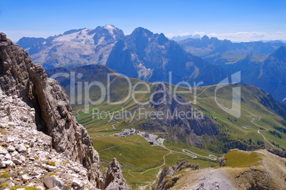 Marmolata - Marmolada mountain with glacier