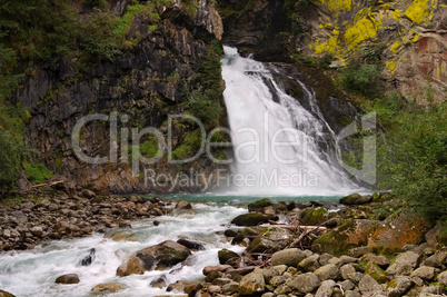 Reinfall - waterfall Reinfall in Alps