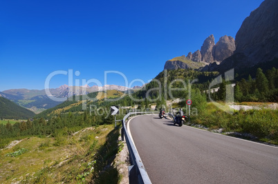 Sellajoch - Sella pass in Dolomites