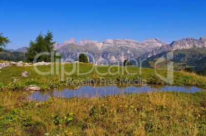 Sellajoch - Sella pass in Dolomites