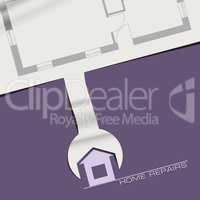 Creative banner for repair of houses