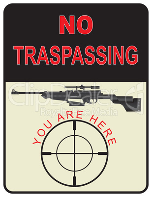 Sign No Trespassing