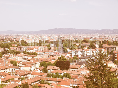 Turin panorama vintage