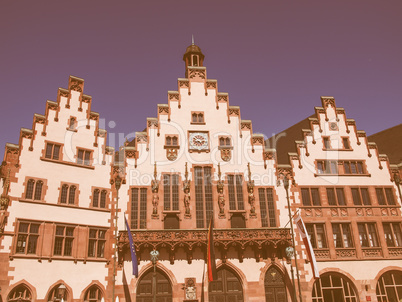 Frankfurt city hall vintage