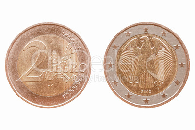Two Euro coin vintage