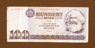 DDR banknote vintage