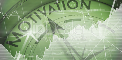 Composite image of stocks and shares