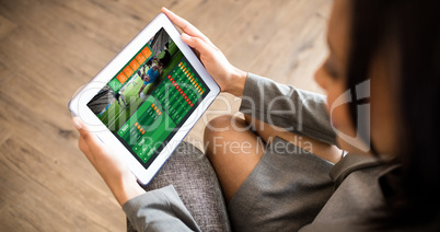 Composite image of sport app