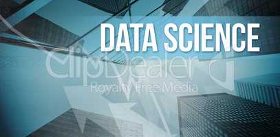 Data science with blue background