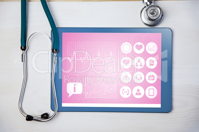 Composite image of medical app