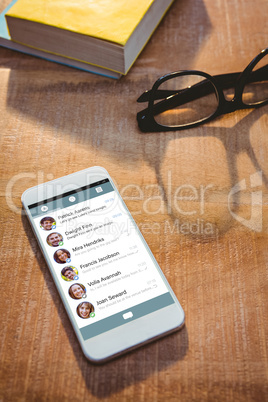 Composite image of smartphone app menu