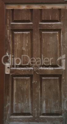 Old wooden door.