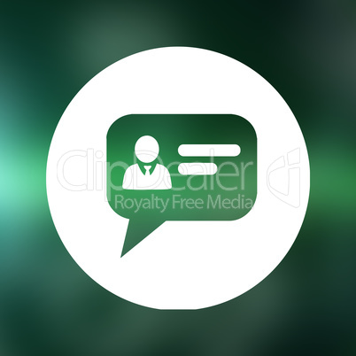 Composite image of business dialogue icon