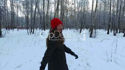 Girl in Forest