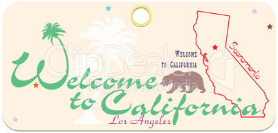 Welcome to California label
