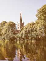 Holy Trinity church in Stratford upon Avon vintage