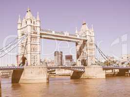 Tower Bridge London vintage