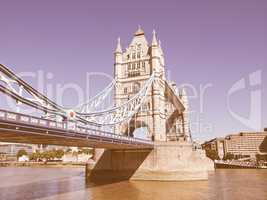 Tower Bridge London vintage