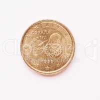 Spanish 10 cent coin vintage