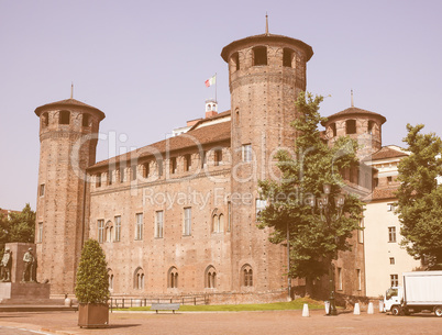 Retro looking Palazzo Madama in Turin