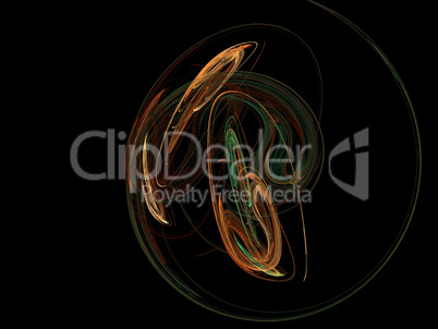 image of one Digital Fractal on Black Color image of one Digital Fractal on Black Color