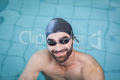 Smiling man looking at camera